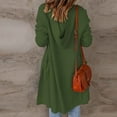 thumbnail image 4 of Fesfesfes Cardigan for Women Top Cardigan Pocket Medium And Long Term Outwear Long Sleeve Coat Sale Items, 4 of 7
