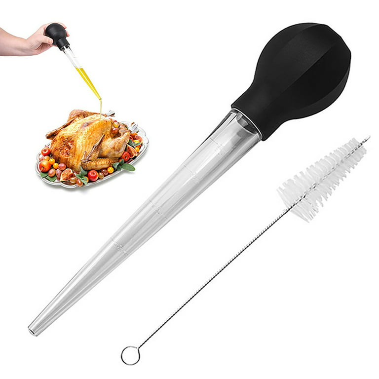 Squeeze Bulb 1oz Tube Meat and Poultry Turkey Baster, Heavy-Duty Nylon –  TOP-KITCHEN
