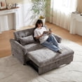 thumbnail image 3 of Newboti Furniture 58.27" 3 in 1 Loveseat Sofa Bed, Chenille Fabric Pull Out Couch Sleeper,Full K/D Bcak Frame, Seat Frame And Armrest & 2 Pillows for Living Room Functionl Sofa Bed 61865, 3 of 15