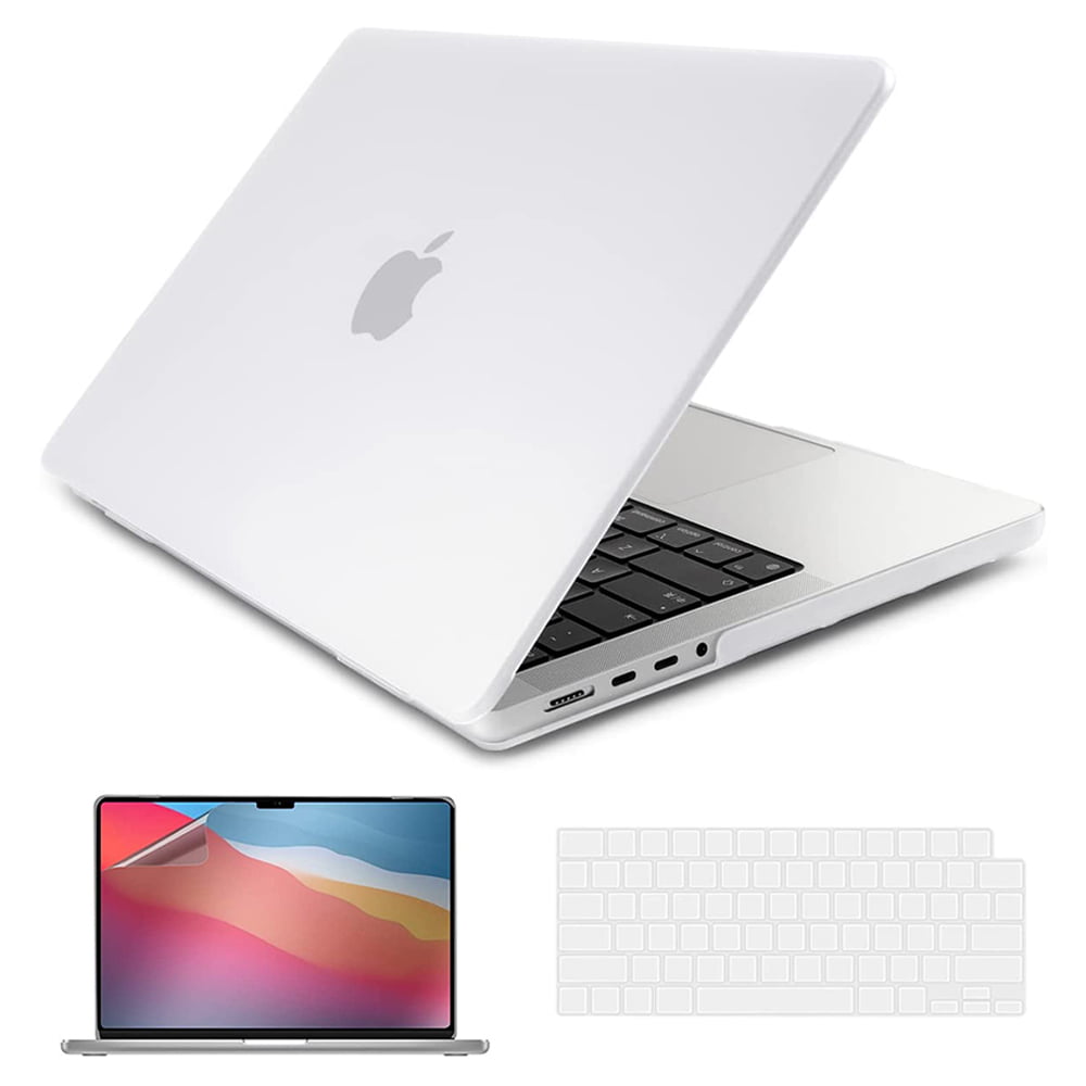 Crystal Clear Plastic Hard Shell Case with Keyboard Cover Screen Protector Compatible with New MacBook Pro 16'' with Touch ID B BELK MacBook Pro 16 inch Case 2021 Release A2485 M1 Pro/Max Chip 