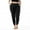p-Black25, variant on Hifoo Women's Plus Size Casual Pocket Stretch Beam Casual Long Paragraph Casual Pants Trousers Birthday Solid Color Slacks
