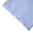 thumbnail image 6 of Men's Cotton Linen Polo Shirts Short Sleeve Striped V Neck Shirt Collared Beach Shirts Light Blue, 6 of 8