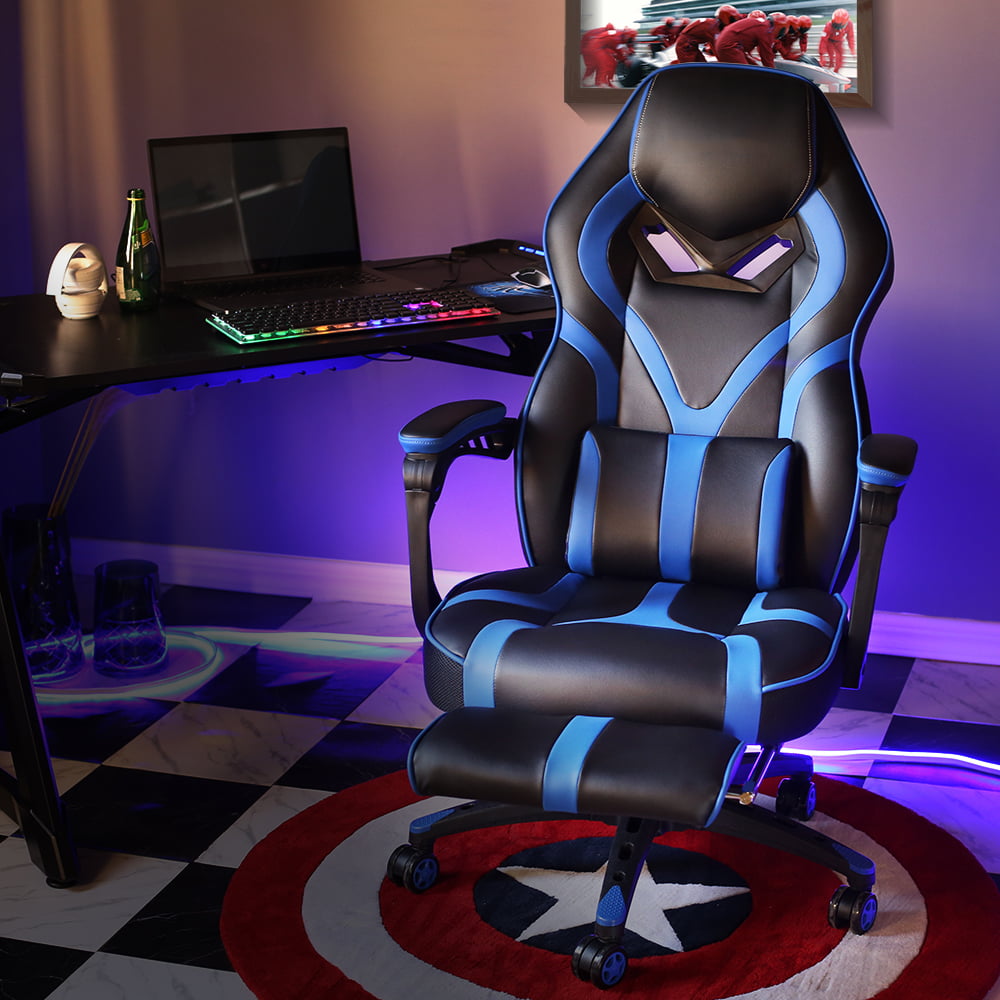 Ergonomic Reclining Computer Gaming Chair Height Adjustable Massage Office Chair 
