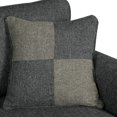 thumbnail image 6 of Furniture of America Fate Contemporary Linen-Like Upholstery Love Seat, Dark Gray, 6 of 8