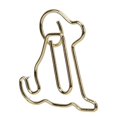 thumbnail image 2 of 25pcs Shaped Paper Clips Metal Material Light Portable Golden Puppy Shapes Office Clips for Document Classification, 2 of 3