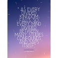 thumbnail image 2 of ArtsyQuotes 25x32 Gold Ornate Wood Framed with Double Matting Museum Art Print Titled - Leonardo Da Vinci Quote: Divided Kingdom, 2 of 4