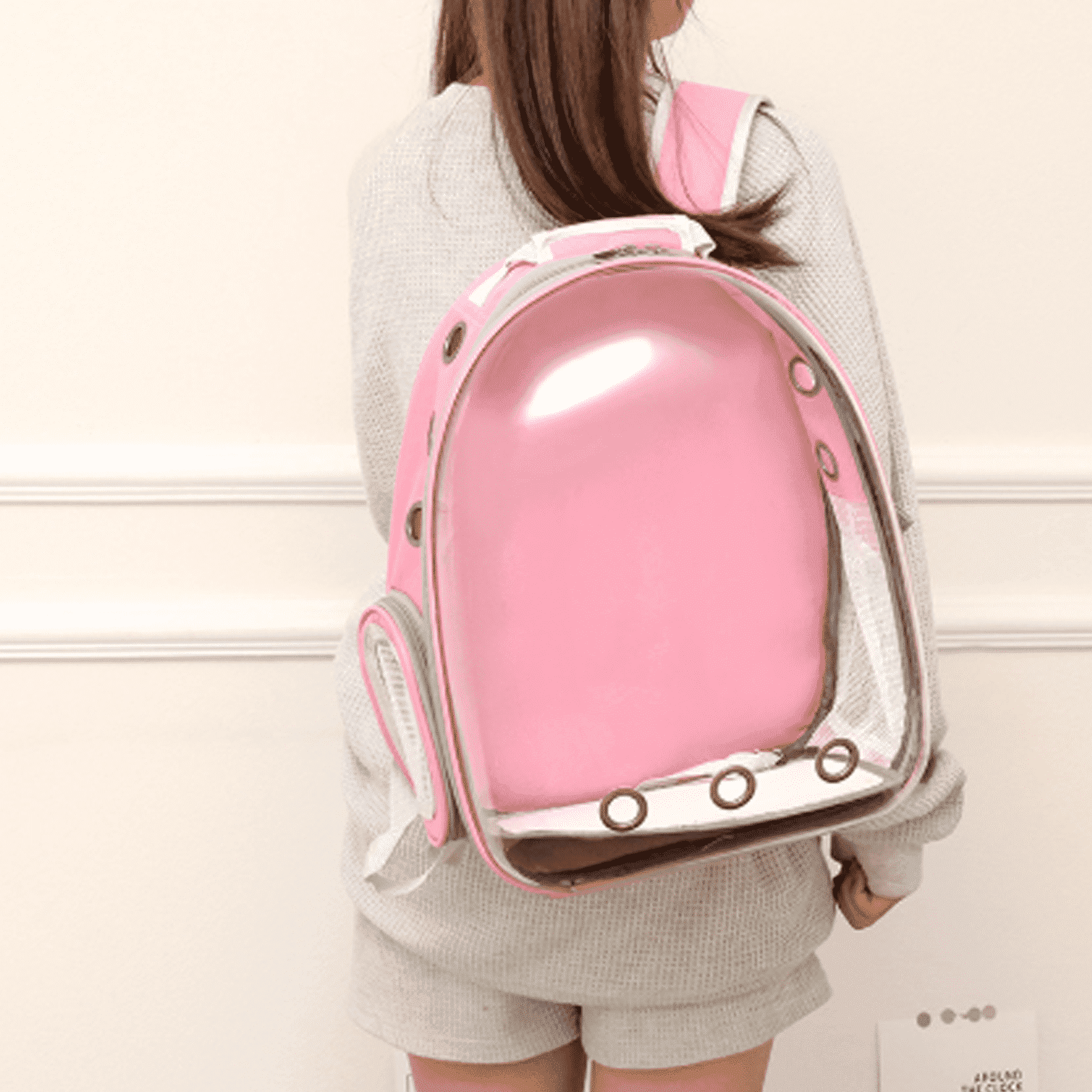 GASTROPOD 2026 New Cat Carrier,Nine-Hole Ventilation Cat Backpack,Comfort-Oriented Cat Backpack Carrier,Fashionable Cat Bag for Travel,Purple