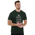 thumbnail image 3 of Keep Calm And Agree With Dad Crown Men's Graphic T Shirt Tees Brisco Brands 2X, 3 of 6