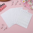 thumbnail image 4 of 5 Sheets Star Nail Charms Art Stickers Silver Stars, 4 of 8