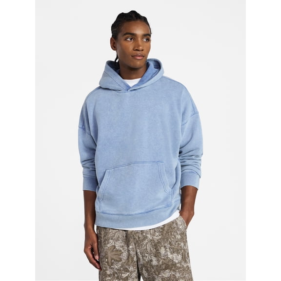 No Boundaries Oversized Hoodie with Long Sleeves, Men's XS-5XL