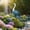 A, variant on Large Wrought Iron Simulation Blue Heron Statue Decorative Accessories, Garden Courtyard Decoration Outdoor Water Landscape Decoration