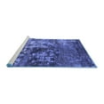 thumbnail image 2 of Ahgly Company Machine Washable Indoor Rectangle Oriental Blue Industrial Area Rugs, 6' x 9', 2 of 4
