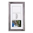 thumbnail image 2 of CreativePF- 3 Opening Glass Face Driftwood Picture Frame to hold 5 by 7 inch Photographs including 10x20-inch White Mat Collage, 2 of 6