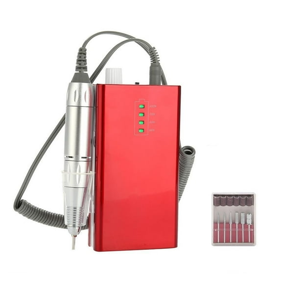 Portable Rechargeable Electric Nail Drill Machine, 30000 RPM Cordless Manicure Machine ,Low Noise