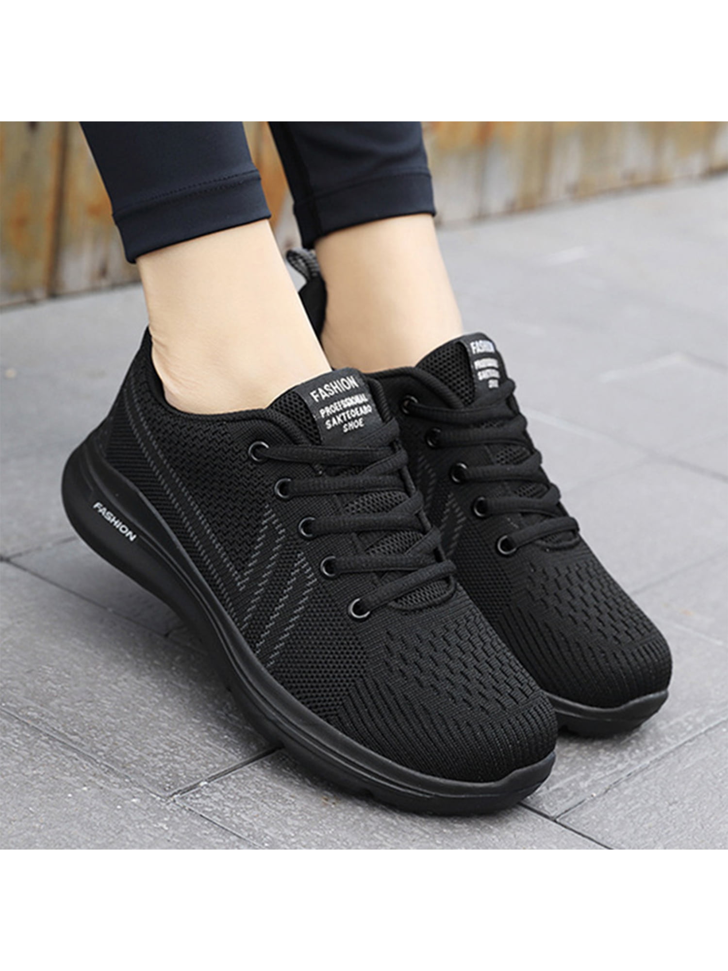 01 Men's Athletic Shoes Strappy Running Shoes Round Toe Slip Resistant Fall 2019 