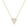 thumbnail image 2 of GOSFRY Necklace for Women Classic Individualized Colored Heart Zirconium Stone Paired Jewelry Gift Holidays Birthdays for Lovers Couples, 2 of 8