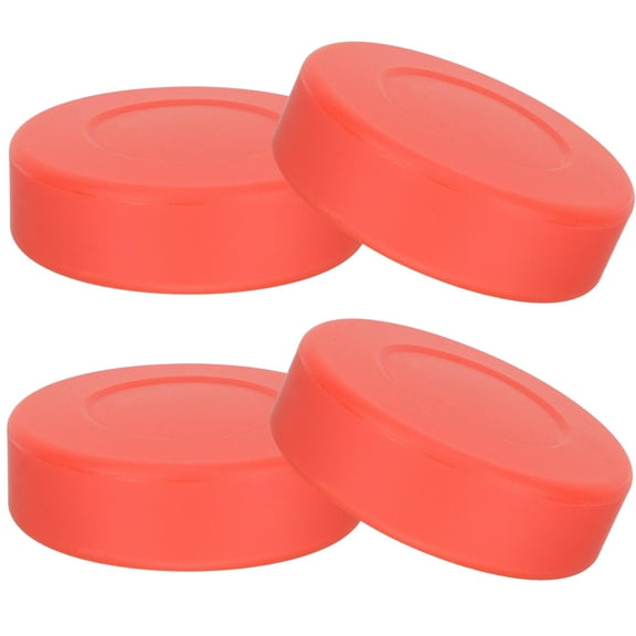 jojofuny Ice Hockey 4Pcs with Vulcanized Rubber for Indoor and Outdoor Training and Games