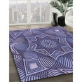 thumbnail image 2 of Ahgly Company Indoor Square Patterned Purple Mimosa Purple Area Rugs, 8' Square, 2 of 6