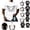 Light Gray, variant on Clossjun Mens Halloween T Shirts Skeleton Chest Print Crew Neck Shirts Short Sleeve Fun Blouses Fashion Party Fit Tops For Halloween Black L