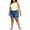 Dark Wash, variant on Tinseltown Womens Plus High Rise Dark Wash Denim Shorts