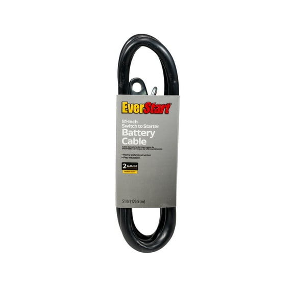 EverStart SS51-2-77 4-Gauge Switch to Starter Battery Cable, 51-Inches