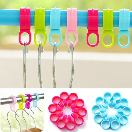 

Kayannuo Clearance 10pcs Hook Clips Organize Windproof Clothes Hanger Clip Buckle Plastic HOT SALE