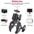 thumbnail image 4 of Ulanzi R099 Super Clamp Mount with 360° Rotatable Mini Ball Head 1/4 Inch Screw Aluminum Alloy 1.5kg Load Capacity, 4 of 8