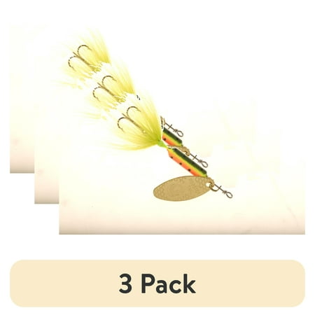 (3 pack) Rooster Tail Inline Spinnerbait Fishing Lure 3/8 oz Fire Tiger