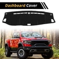 thumbnail image 3 of Unique Bargains Dash Cover for Isuzu D-MAX MU-X 2019-2024 Dash Board Mat Ultra Soft Non-Slip Dash Cover Mat Polyester Center Console Dashboard Cover Pad Carpet Black, 3 of 6
