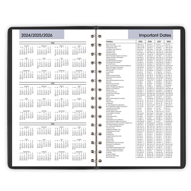 AT-A-GLANCE SK4400 DayMinder Daily Appointment Book – 8" X 5" – 2026 – Black (New)