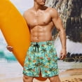 thumbnail image 2 of Yuyamidu Palm Tree Swim Trunks Men Swim Trunks Bathing Suit Quick Dry Cute Board Shorts with Pockets Beach Bathing Suits Man 4XL, 2 of 8