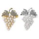 thumbnail image 1 of 10 Pcs Fruit Grape Napkin Buckle,Pearl Napkin Ring,Mouth Cloth Ring for Model Room Decoration,Hotel, 1 of 5