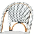 thumbnail image 5 of bali & pari Genica Two-Tone Navy and White Weaving and Natural Rattan Bar Stool, 5 of 8