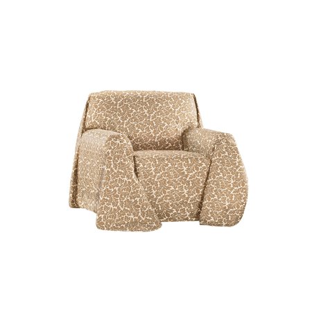 Floral Scroll Pattern Throw Furniture Cover Protector Tuck In
