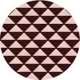 thumbnail image 1 of Ahgly Company Machine Washable Indoor Round Transitional Night Red Area Rugs, 4' Round, 1 of 7