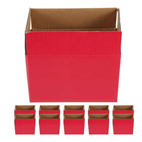 DRAFIDEEP 12Pcs Wedding Favours Boxes Red Paper for Bridal Shower