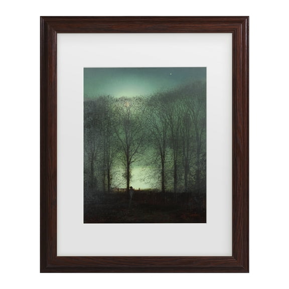 Trademark Fine Art 'Figure in the Moonlight' Canvas Art by John Grimshaw