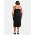thumbnail image 2 of Madden NYC Women’s Plus Textured Rosette Top and Ruched Midi Skirt Set, 2-Piece, Sizes 1X-4X, 2 of 4
