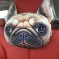 thumbnail image 2 of Cojín de Coche Perfecl Almohada de Reposacabezas Animal Lindo Buldog 26 x 20 x 8 cm, 2 of 8