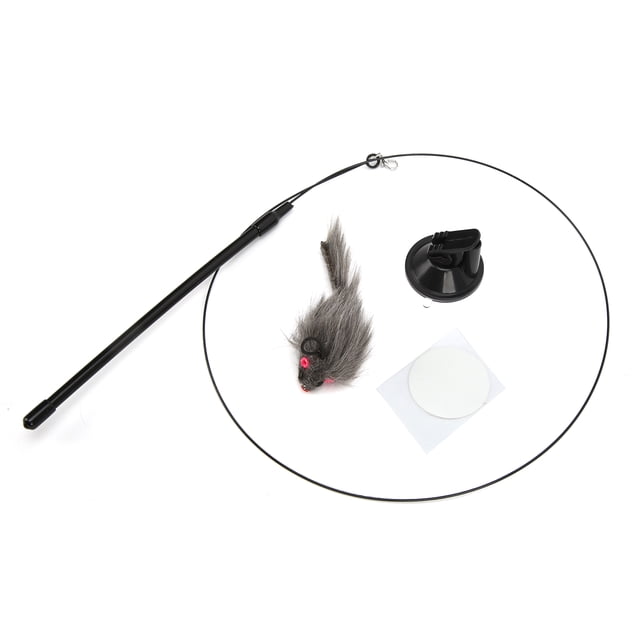 Funny Cat Feather Stick Interactive Cat Feather Wand With Suction Cup Suction Cup Teaser Wand Toy Handheld Teaser Wand With Suction Cup Funny Cat Stick Toy Funny Cat Feather Stick