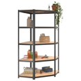 thumbnail image 2 of vidaXL 5-Layer Shelves 3 pcs Anthracite Steel&Engineered Wood, 2 of 5