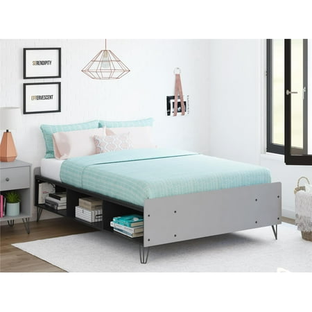 Novogratz Owen Platform Bed with Storage, Multiple Colors and