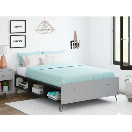 Enterprise Storage Bed Set - Novogratz Owen Platform Bed with Storage, Multiple Colors and Sizes