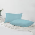 thumbnail image 3 of A1HC 12x20 Inch Rectangular Decorative Velvet Throw Pillow Covers, Set of 2, Light Blue – Soft, Luxurious Cushion Covers for Sofa, Bed & Home Decor, 3 of 5