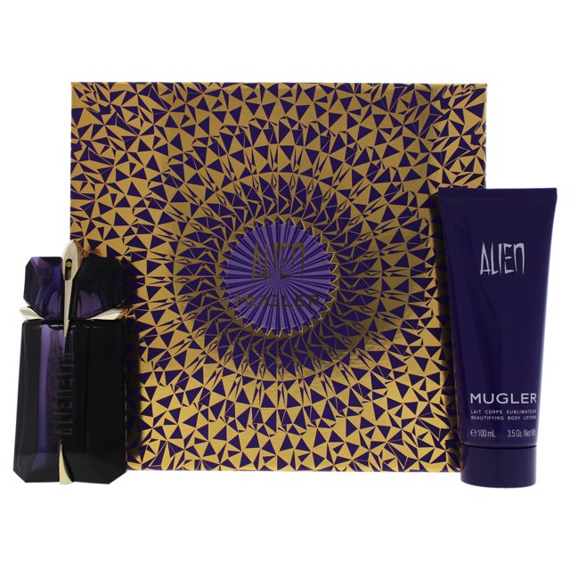 Perfume EDP de 2 oz, loción corporal embellecedora de 3,5 oz Thierry Mugler Thierry Mugler Alien Perfume EDP de 2 oz, loción corporal embellecedora de 3,5 oz Dama 2Pc Set