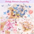 thumbnail image 2 of 401Pcs Transparent Flower and Butterfly Stickers, Clear Floral Scrapbook Stickers Supplies for Journal Planner Notebook Resin Card Making Laptop Cell Phone Decorating, 2 of 6