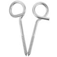 thumbnail image 1 of 2 Pcs Vis en Acier Inoxydable Crochets à Œillets en Métal Vis à Œillets Robustes Crochets de Plafond pour Chaises Balançoire Design Ergonomique pour Usage Intérieur Extérieur, 1 of 9