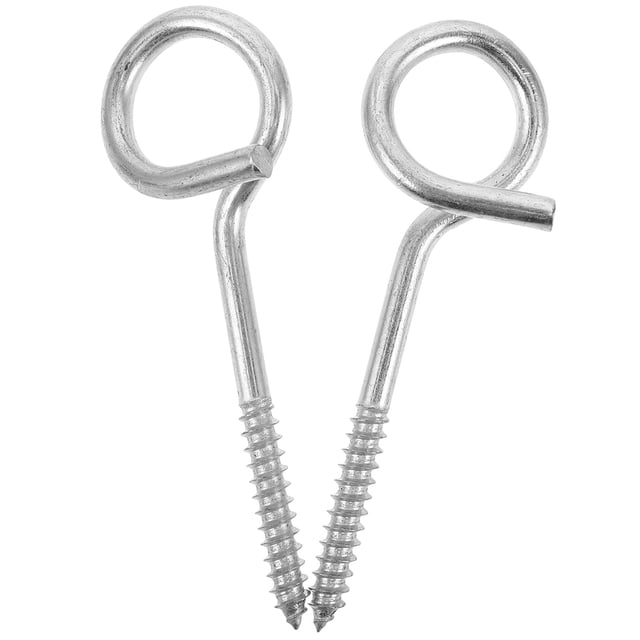 2 Pcs Vis en Acier Inoxydable Crochets à Œillets en Métal Vis à Œillets Robustes Crochets de Plafond pour Chaises Balançoire Design Ergonomique pour Usage Intérieur Extérieur
