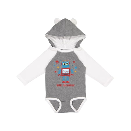 Inktastic Robot Big Brother II Boys Long Sleeve Baby Bodysuit