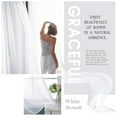 thumbnail image 4 of JCDY White Sheer Curtains 63 inches Length for Bedroom Study Room Living Room Rod Pocket Top Window Drapes,Transparent Light Weight Soft Window Treatment Curtains,54 x 63 inch,2 Panels, 4 of 12